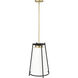 Milroe 1 Light 14 inch Vintage Brass Indoor Pendant Ceiling Light